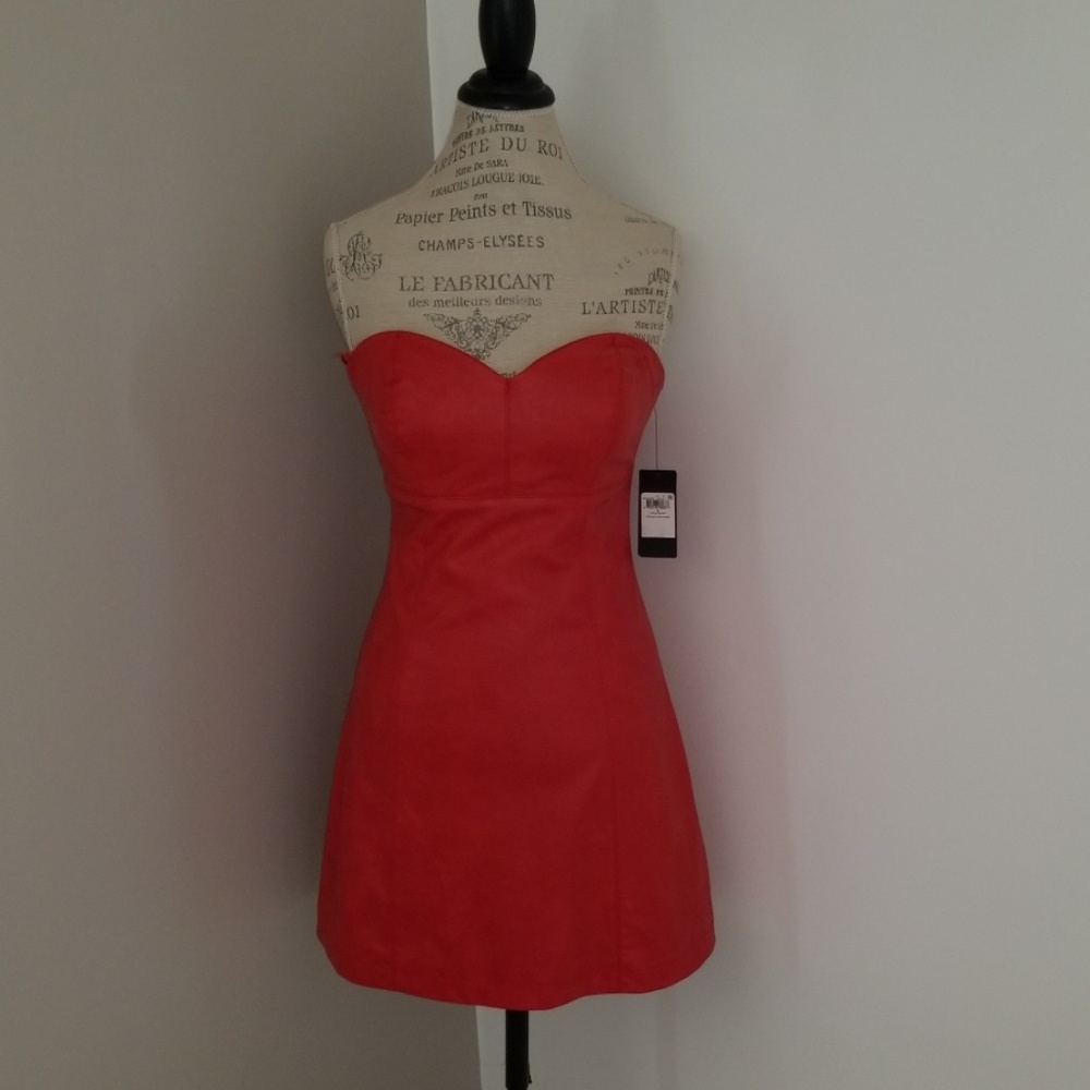 Leather dress